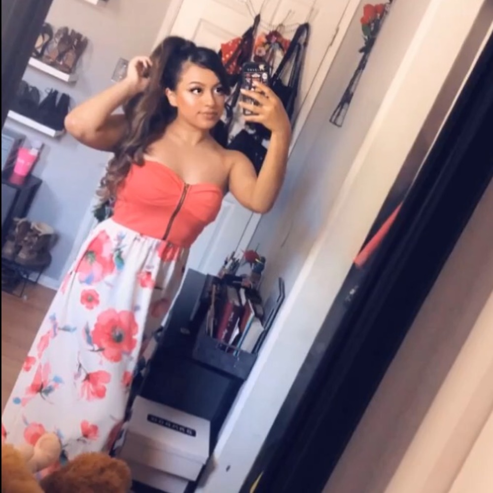 Floral long dress